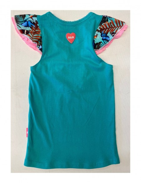 T-shirt butterfly Aqua