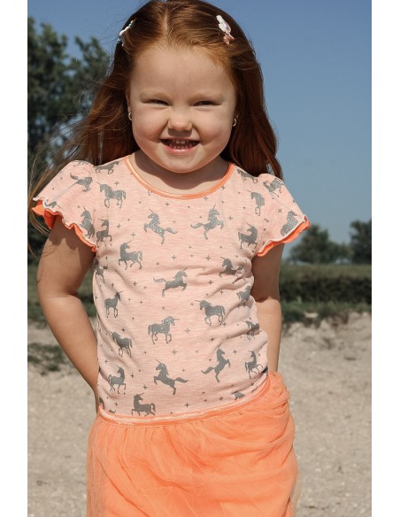 Tulejurk Unicorns Abrikoos