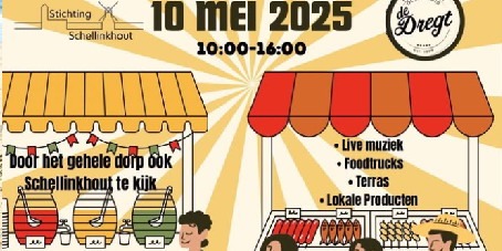 Zaterdag 10 mei Jaarmarkt Schellinkhout
